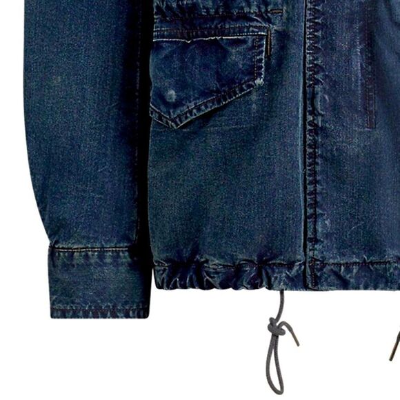 Polo Ralph Lauren Deep Indigo Denim Military Field Jacket - Picture 16 of 17